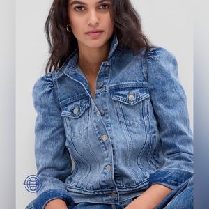 Puff Sleeve Denim Jacket